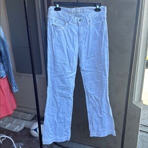 7 for all mankind white denim Pants